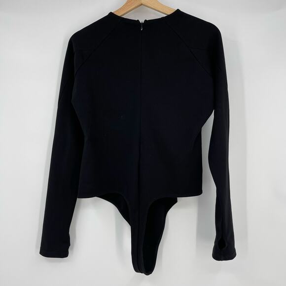Khy x Entire Studios | Long Sleeve Bodysuit Black w/ Zip Pocket Kylie Jenner L - Picture 4 of 13